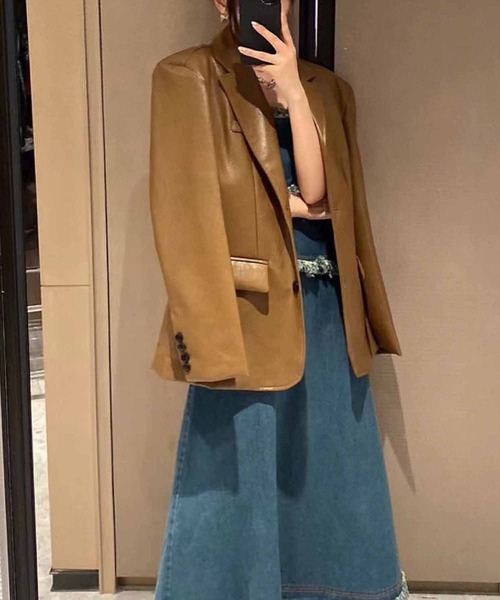 NANEA(ナネア)の「デニム切り替えワンピース(ワンピース・レディース・ブルー・SMALL/MEDIUM)」の17枚目の写真