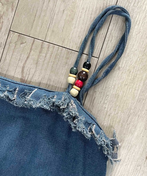 NANEA(ナネア)の「デニム切り替えワンピース(ワンピース・レディース・ブルー・SMALL/MEDIUM)」の11枚目の写真