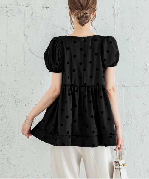 La-gemme（ラジェム）の「ドット柄プルオーバー（Tシャツ/カットソー・レディース・ブラック・M/L）」の17枚目の写真
