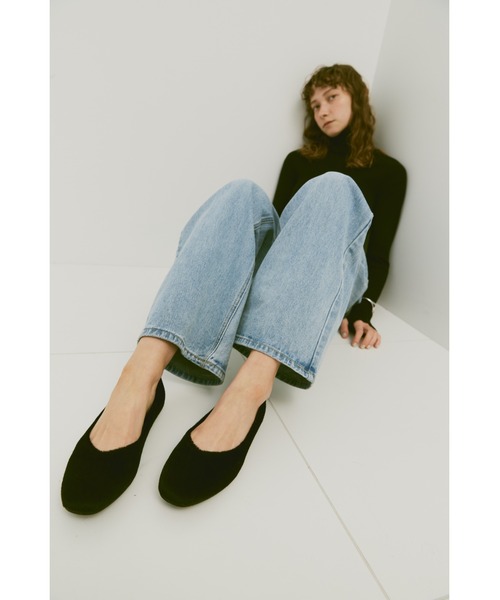 un/neu（アンノイ）の「ハラコラウンドパンプス / フラットシューズ（パンプス・レディース・グリーン/レッド/ブラック・L/M/S）」の12枚目の写真