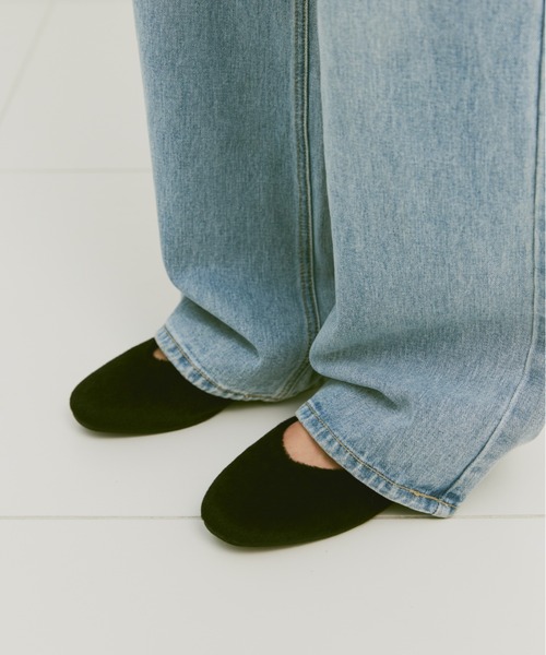 un/neu（アンノイ）の「ハラコラウンドパンプス / フラットシューズ（パンプス・レディース・グリーン/レッド/ブラック・L/M/S）」の9枚目の写真