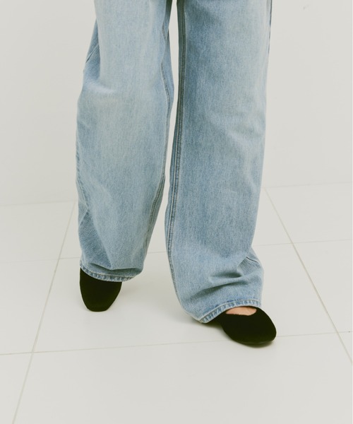 un/neu（アンノイ）の「ハラコラウンドパンプス / フラットシューズ（パンプス・レディース・グリーン/レッド/ブラック・L/M/S）」の10枚目の写真