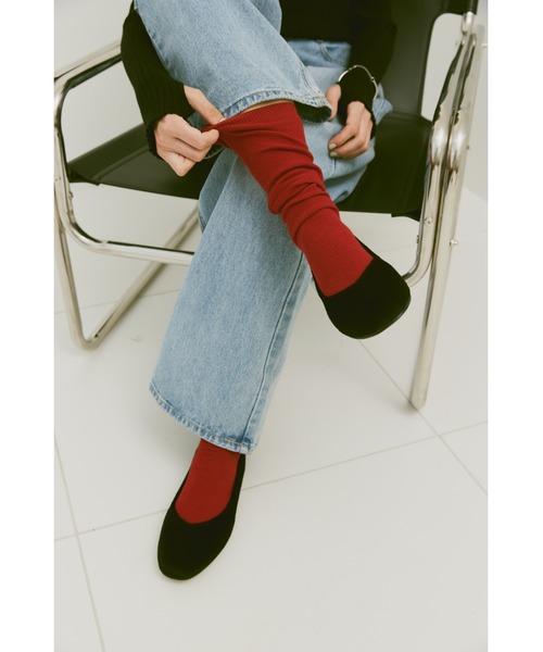 un/neu（アンノイ）の「ハラコラウンドパンプス / フラットシューズ（パンプス・レディース・グリーン/レッド/ブラック・L/M/S）」の13枚目の写真