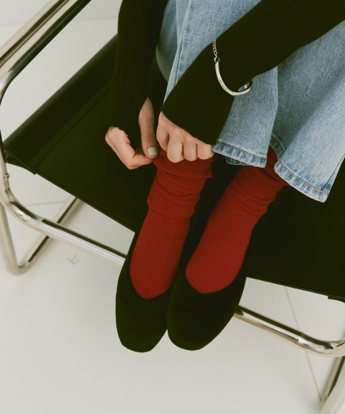 un/neu（アンノイ）の「ハラコラウンドパンプス / フラットシューズ（パンプス・レディース・グリーン/レッド/ブラック・L/M/S）」の15枚目の写真