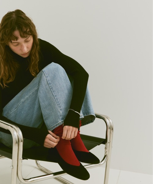 un/neu（アンノイ）の「ハラコラウンドパンプス / フラットシューズ（パンプス・レディース・グリーン/レッド/ブラック・L/M/S）」の16枚目の写真