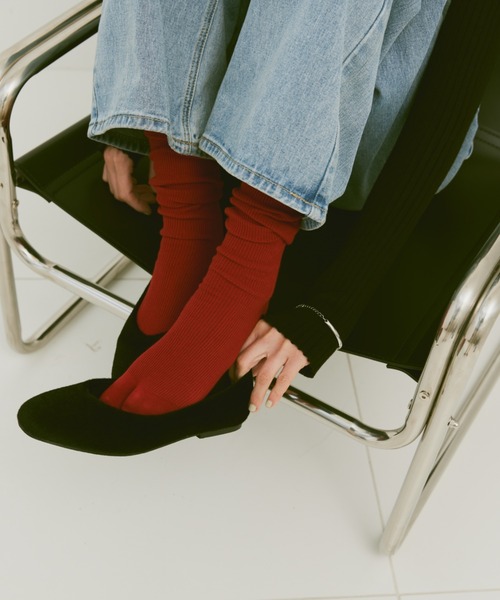 un/neu（アンノイ）の「ハラコラウンドパンプス / フラットシューズ（パンプス・レディース・グリーン/レッド/ブラック・L/M/S）」の17枚目の写真