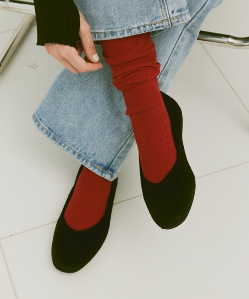 un/neu（アンノイ）の「ハラコラウンドパンプス / フラットシューズ（パンプス・レディース・グリーン/レッド/ブラック・L/M/S）」の14枚目の写真