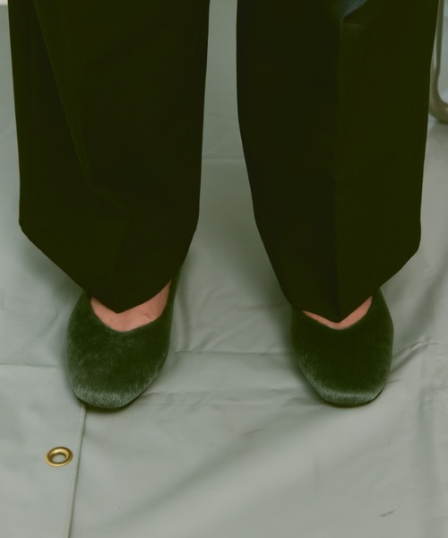 un/neu（アンノイ）の「ハラコラウンドパンプス / フラットシューズ（パンプス・レディース・グリーン/レッド/ブラック・L/M/S）」の19枚目の写真