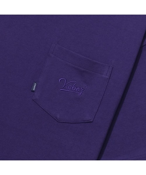 KEBOZ(ケボズ)の「POCKET S/S TEE 2(Tシャツ/カットソー・メンズ・サックスブルー/オレンジ/グリーン/パープル/ホワイト/スカイブルー/バーガンディー/ブラウン/マスタード/オリーブ系/ミックスグレー/ネイビー/ブラック/ブルー/クリーム・2XL/L/XL/M/S)」の16枚目の写真