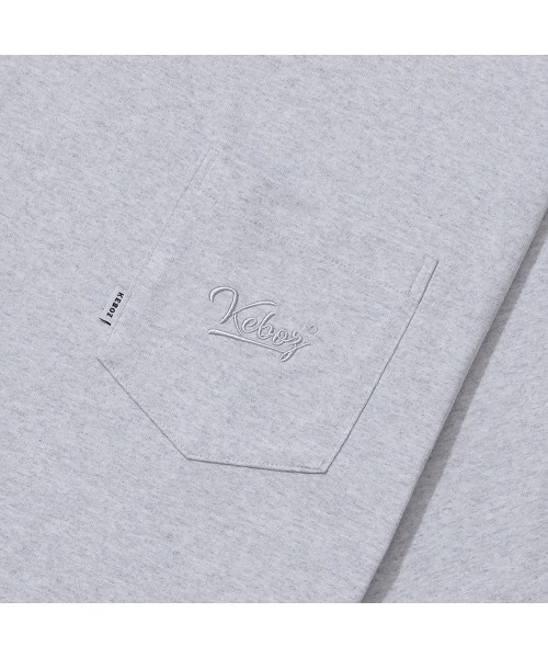 KEBOZ(ケボズ)の「POCKET S/S TEE 2(Tシャツ/カットソー・メンズ・サックスブルー/オレンジ/グリーン/パープル/ホワイト/スカイブルー/バーガンディー/ブラウン/マスタード/オリーブ系/ミックスグレー/ネイビー/ブラック/ブルー/クリーム・2XL/L/XL/M/S)」の20枚目の写真