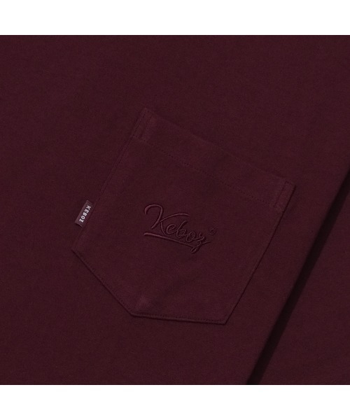 KEBOZ(ケボズ)の「POCKET S/S TEE 2(Tシャツ/カットソー・メンズ・サックスブルー/オレンジ/グリーン/パープル/ホワイト/スカイブルー/バーガンディー/ブラウン/マスタード/オリーブ系/ミックスグレー/ネイビー/ブラック/ブルー/クリーム・2XL/L/XL/M/S)」の21枚目の写真