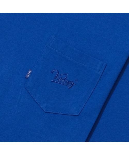 KEBOZ(ケボズ)の「POCKET S/S TEE 2(Tシャツ/カットソー・メンズ・サックスブルー/オレンジ/グリーン/パープル/ホワイト/スカイブルー/バーガンディー/ブラウン/マスタード/オリーブ系/ミックスグレー/ネイビー/ブラック/ブルー/クリーム・2XL/L/XL/M/S)」の22枚目の写真