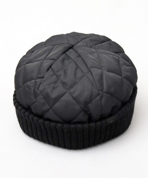 ReqHatter(レックハッター)の「キルティング ワイドリブ ロールワッチ(ニットキャップ/ビーニー・メンズ・ブラック/カーキ・FREE)」の19枚目の写真