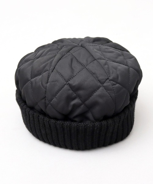 ReqHatter(レックハッター)の「キルティング ワイドリブ ロールワッチ(ニットキャップ/ビーニー・メンズ・ブラック/カーキ・FREE)」の17枚目の写真