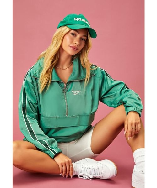 FOREVER 21(フォーエバー トゥエンティーワン)の「【Reebok(リーボック)】コラボジャージプルオーバー(ジャージ・レディース・グリーン系その他3・SMALL/LARGE/MEDIUM)」の3枚目の写真
