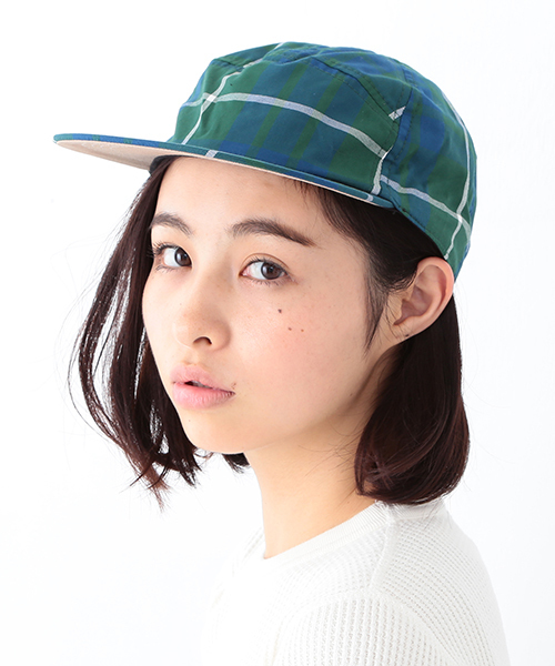 BEAMS BOY(ビームスボーイ)の「BEAMS BOY / チェック キャップ 15FW(キャップ・レディース・グリーン/ネイビー・ONE SIZE)」の1枚目の写真