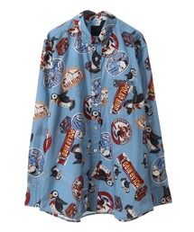 【日本製】KARL HELMUT カールヘルム 総柄 シャツ ペンギン柄 y2k 日本製】KARL HELMUT カールヘルム 総柄 シャツ ペンギン柄 y2k - メルカリ