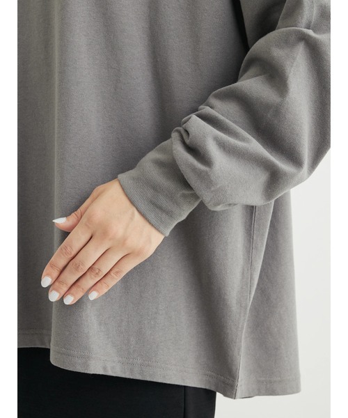 Green Parks(グリーンパークス)の「手書き風ロゴTEE(Tシャツ/カットソー・レディース・オフホワイト/ブラック/グレー・FREE)」の8枚目の写真