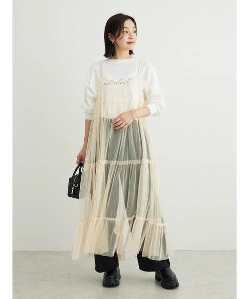 Green Parks(グリーンパークス)の「手書き風ロゴTEE(Tシャツ/カットソー・レディース・オフホワイト/ブラック/グレー・FREE)」の9枚目の写真