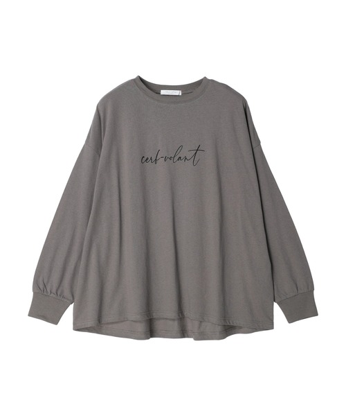 Green Parks(グリーンパークス)の「手書き風ロゴTEE(Tシャツ/カットソー・レディース・オフホワイト/ブラック/グレー・FREE)」の13枚目の写真