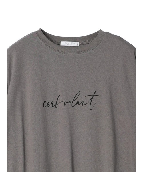 Green Parks(グリーンパークス)の「手書き風ロゴTEE(Tシャツ/カットソー・レディース・オフホワイト/ブラック/グレー・FREE)」の15枚目の写真