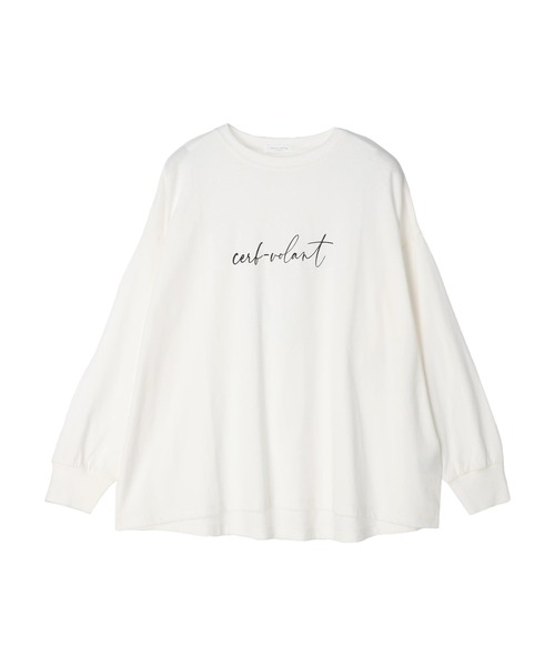 Green Parks(グリーンパークス)の「手書き風ロゴTEE(Tシャツ/カットソー・レディース・オフホワイト/ブラック/グレー・FREE)」の21枚目の写真