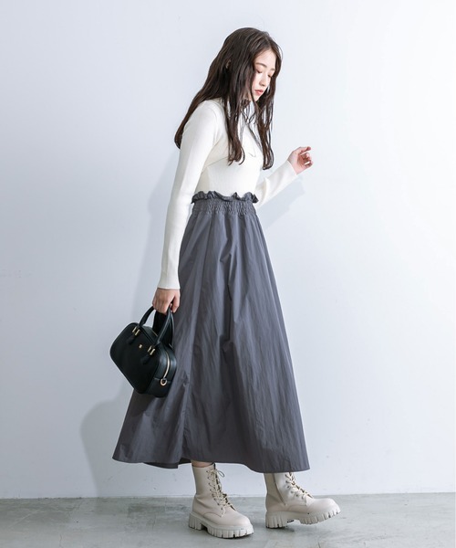 OLIVE des OLIVE（オリーブデオリーブ）の「【WEB限定】ZIPボレロ付ドッキングワンピース　1032090240（ワンピース・レディース・ラベンダー/オフホワイト/ブラック・FREE）」の10枚目の写真