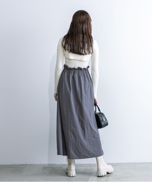 OLIVE des OLIVE（オリーブデオリーブ）の「【WEB限定】ZIPボレロ付ドッキングワンピース　1032090240（ワンピース・レディース・ラベンダー/オフホワイト/ブラック・FREE）」の11枚目の写真
