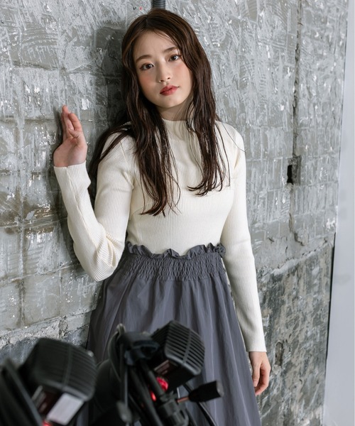 OLIVE des OLIVE（オリーブデオリーブ）の「【WEB限定】ZIPボレロ付ドッキングワンピース　1032090240（ワンピース・レディース・ラベンダー/オフホワイト/ブラック・FREE）」の5枚目の写真