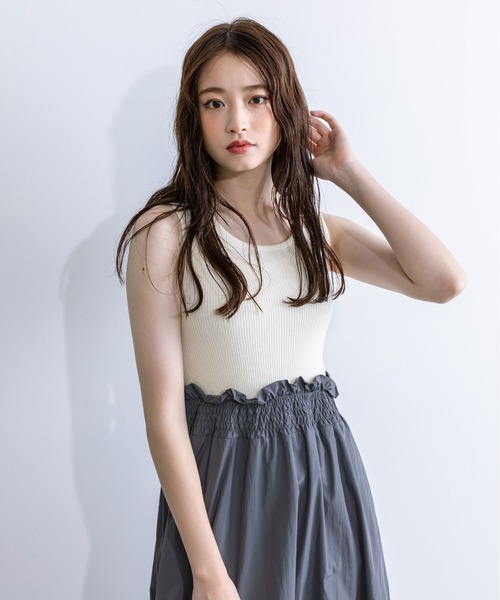 OLIVE des OLIVE（オリーブデオリーブ）の「【WEB限定】ZIPボレロ付ドッキングワンピース　1032090240（ワンピース・レディース・ラベンダー/オフホワイト/ブラック・FREE）」の15枚目の写真