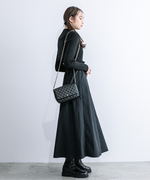 OLIVE des OLIVE（オリーブデオリーブ）の「【WEB限定】ZIPボレロ付ドッキングワンピース　1032090240（ワンピース・レディース・ラベンダー/オフホワイト/ブラック・FREE）」の19枚目の写真