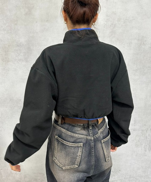 WHO'S WHO gallery(フーズフーギャラリー)の「【SLOPPY/スロッピー】フリーススタンドカラートップス(その他トップス・レディース・ブラック系その他/ブラック/ネイビー/ブルー系その他/ホワイト系その他/アイボリー・FREE/SMALL)」の14枚目の写真