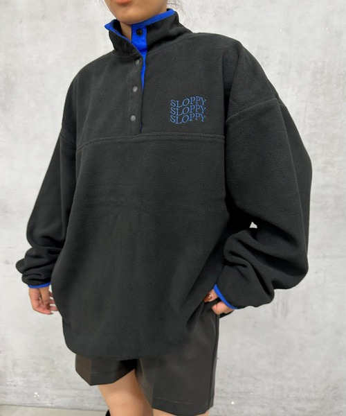 WHO'S WHO gallery(フーズフーギャラリー)の「【SLOPPY/スロッピー】フリーススタンドカラートップス(その他トップス・レディース・ブラック系その他/ブラック/ネイビー/ブルー系その他/ホワイト系その他/アイボリー・FREE/SMALL)」の16枚目の写真