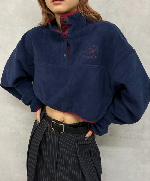 WHO'S WHO gallery(フーズフーギャラリー)の「【SLOPPY/スロッピー】フリーススタンドカラートップス(その他トップス・レディース・ブラック系その他/ブラック/ネイビー/ブルー系その他/ホワイト系その他/アイボリー・FREE/SMALL)」の18枚目の写真