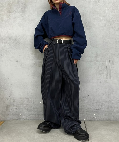 WHO'S WHO gallery(フーズフーギャラリー)の「【SLOPPY/スロッピー】フリーススタンドカラートップス(その他トップス・レディース・ブラック系その他/ブラック/ネイビー/ブルー系その他/ホワイト系その他/アイボリー・FREE/SMALL)」の20枚目の写真