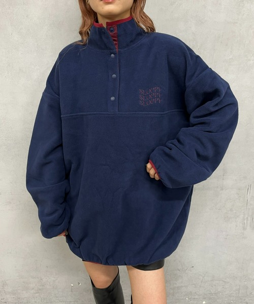 WHO'S WHO gallery(フーズフーギャラリー)の「【SLOPPY/スロッピー】フリーススタンドカラートップス(その他トップス・レディース・ブラック系その他/ブラック/ネイビー/ブルー系その他/ホワイト系その他/アイボリー・FREE/SMALL)」の21枚目の写真