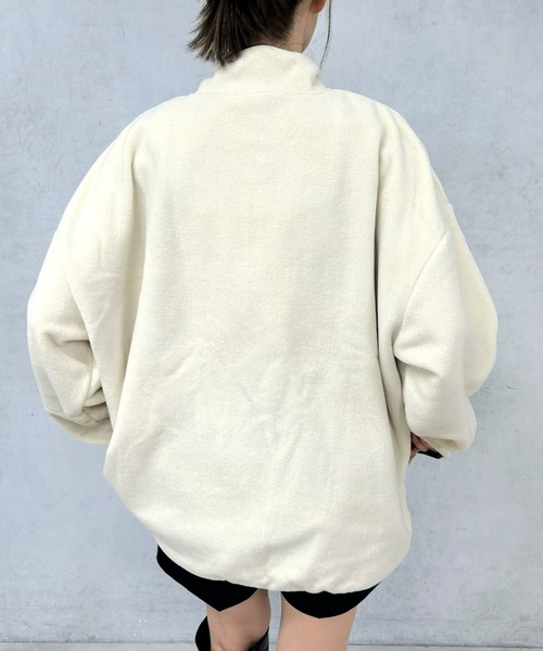 WHO'S WHO gallery(フーズフーギャラリー)の「【SLOPPY/スロッピー】フリーススタンドカラートップス(その他トップス・レディース・ブラック系その他/ブラック/ネイビー/ブルー系その他/ホワイト系その他/アイボリー・FREE/SMALL)」の12枚目の写真