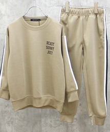 THE CASUAL（カジュアル）の「ダンボールニット　ラインテープ　BIGスウェット　セットアップ（セットアップ）」