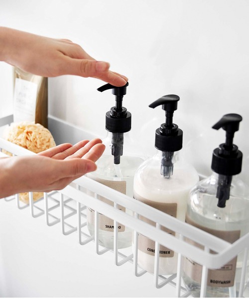 tower（タワー）の「tower(タワー) マグネットバスルームバスケット（バス/トイレグッズ・レディース・ブラック/ホワイト・F）」の3枚目の写真