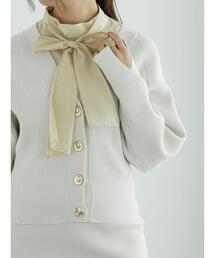 Te chichi | 【大人の洗練カラーニット】衿裏配色Vネックドルマンカーディガン(カーディガン/ボレロ)