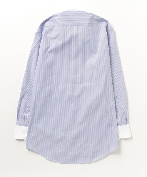TOKYO SHIRTS(トウキョウシャツ)の「形態安定ノーアイロン クレリックボタンダウン 長袖ビジネスワイシャツ(ビジネスシャツ・メンズ・ブルー・首回り43cm-裄丈86cm/首回り39cm-裄丈84cm/首回り41cm-裄丈86cm/首回り39cm-裄丈80cm/首回り42cm-裄丈82cm/首回り42cm-裄丈86cm/首回り41cm-裄丈82cm/首回り37cm-裄丈80cm/首回り43cm-裄丈82cm/首回り37cm-裄丈84cm)」の3枚目の写真