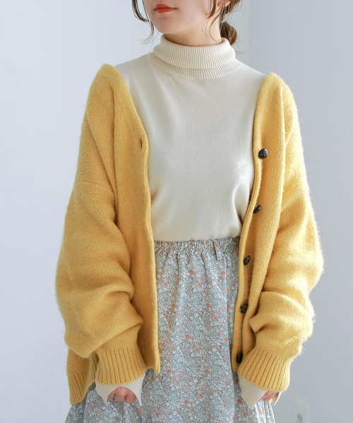 Crisp（クリスプ）の「タートルスリットスリーブニット（ニット/セーター・レディース・グレー/イエロー/ブルー/アイボリー・FREE）」の9枚目の写真