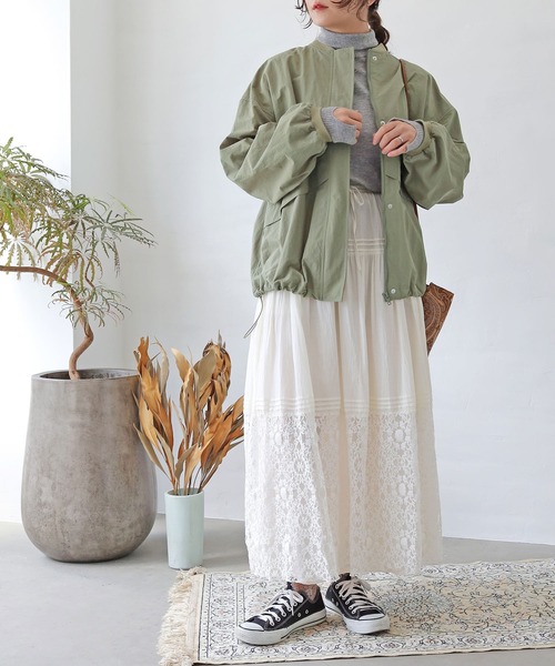 Crisp（クリスプ）の「タートルスリットスリーブニット（ニット/セーター・レディース・グレー/イエロー/ブルー/アイボリー・FREE）」の21枚目の写真