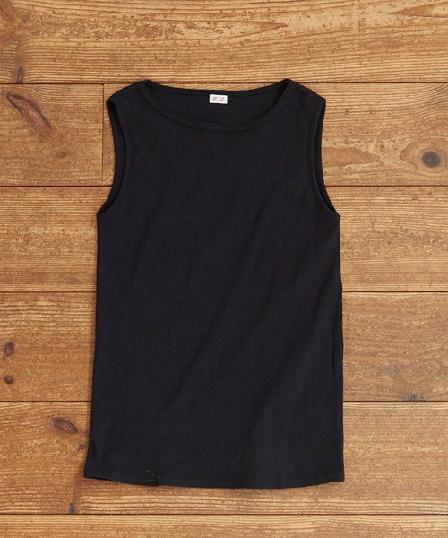 fig London(フィグロンドン)の「pattern mesh boat neck no sleeve(Tシャツ/カットソー・レディース・ブラック/ホワイト・FREE)」の2枚目の写真