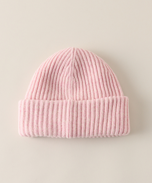 GANNI ピンク ニット帽 Structured Rib Beanie セール】【GANNI / ガニー】Structured Rib Beanie:ビーニー