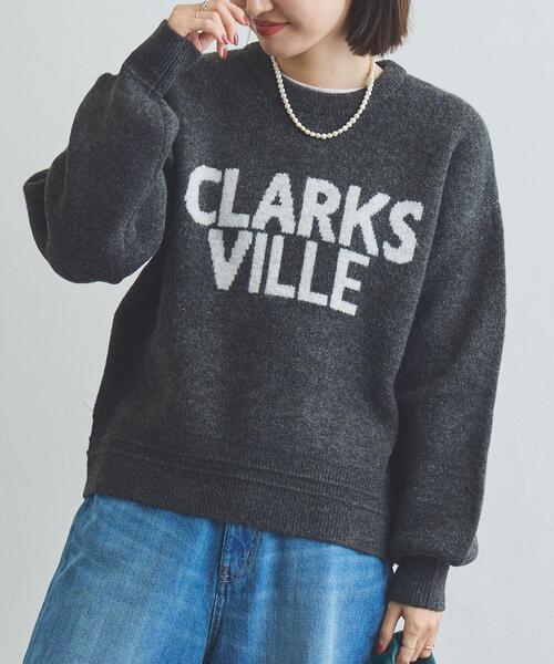 coen(コーエン)の「フラッフィーロゴジャカードニット(WEB限定カラー)(ニット/セーター・レディース・オフホワイト/グレー/ダークグレー/モカ/レッド・M/L)」の1枚目の写真