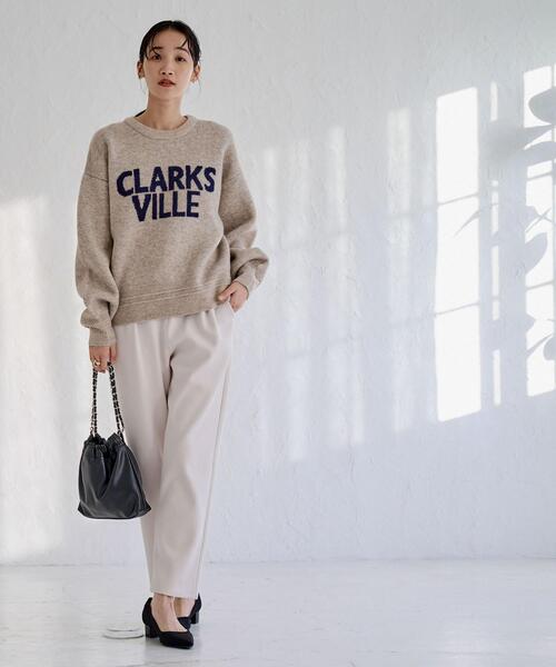 coen(コーエン)の「フラッフィーロゴジャカードニット(WEB限定カラー)(ニット/セーター・レディース・オフホワイト/グレー/ダークグレー/モカ/レッド・M/L)」の11枚目の写真