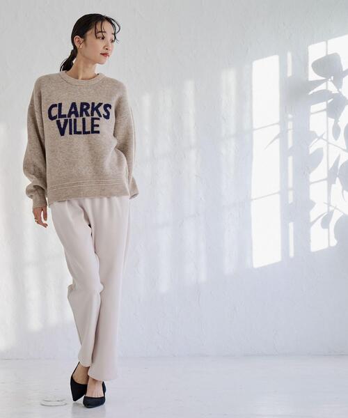 coen(コーエン)の「フラッフィーロゴジャカードニット(WEB限定カラー)(ニット/セーター・レディース・オフホワイト/グレー/ダークグレー/モカ/レッド・M/L)」の14枚目の写真