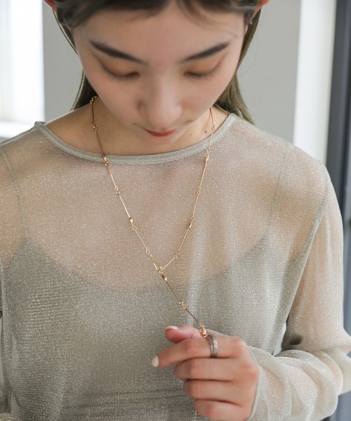 select MOCA(セレクトモカ)の「【ZOZO限定】ドロップレンジマルチWAYネックレス(ネックレス・レディース・ゴールド/シルバー・FREE)」の19枚目の写真