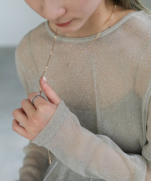 select MOCA(セレクトモカ)の「【ZOZO限定】ドロップレンジマルチWAYネックレス(ネックレス・レディース・ゴールド/シルバー・FREE)」の16枚目の写真
